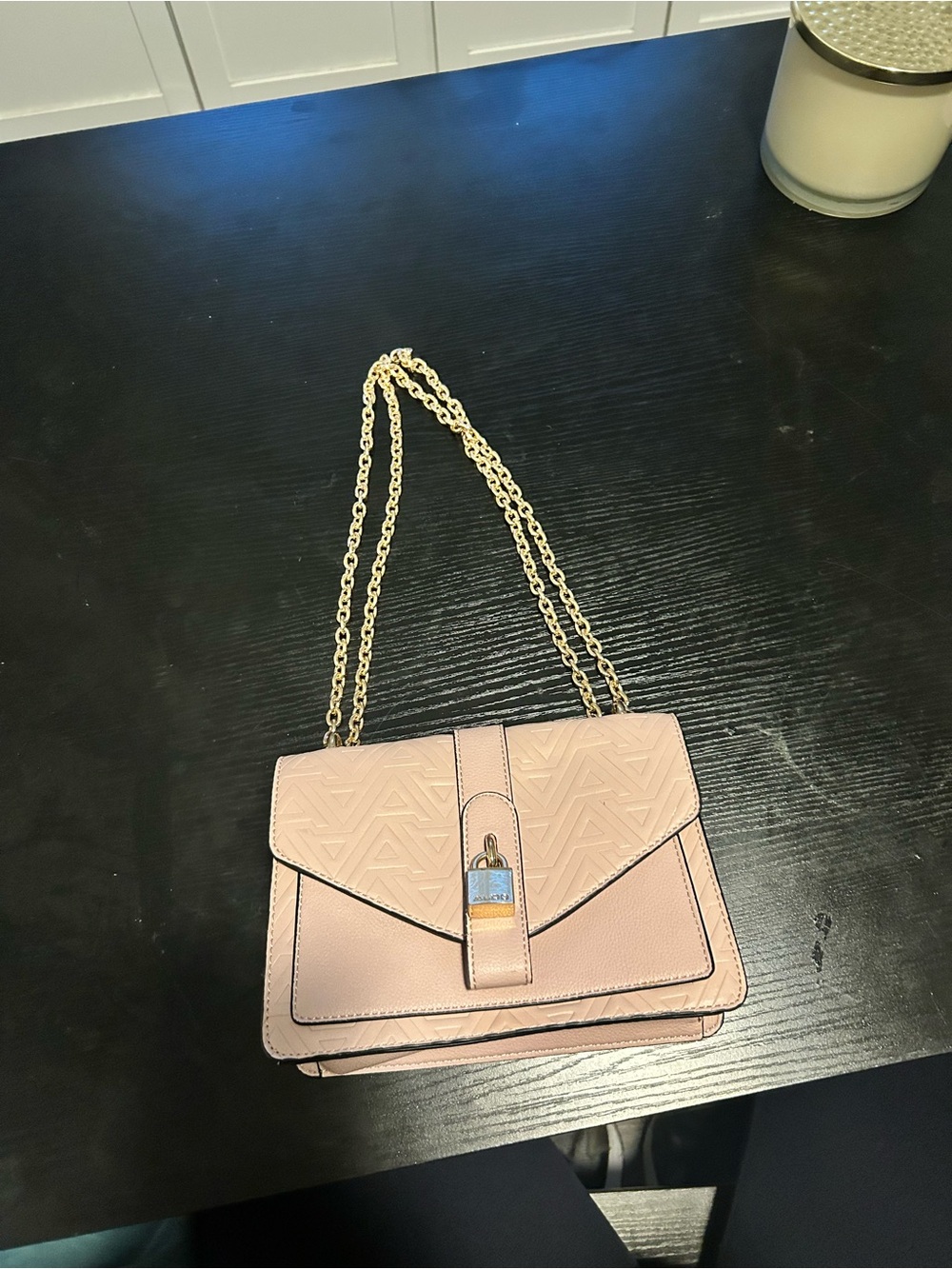 Also Women's Pink Chain Strap Crossbody Bag - Elegant Everyday Style